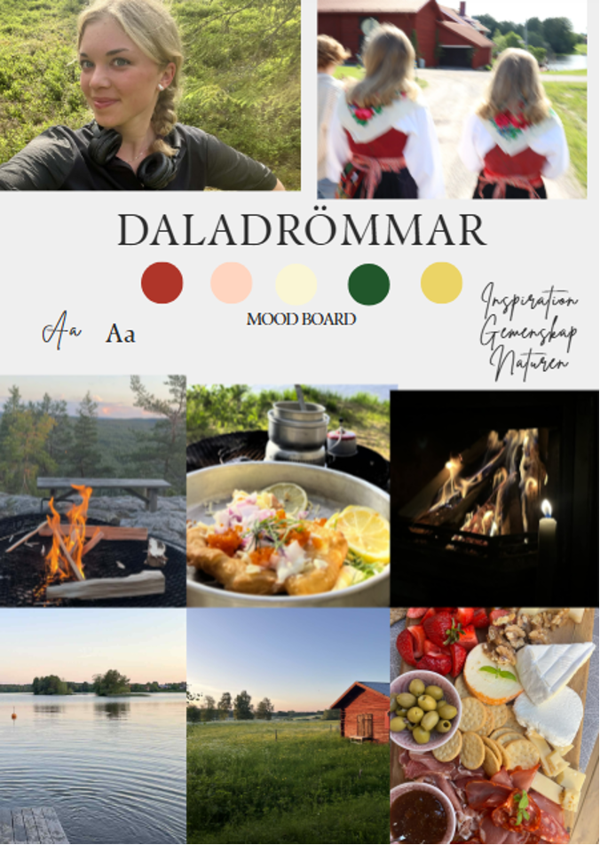 Stuga och kvällsljus — Daladrömmen